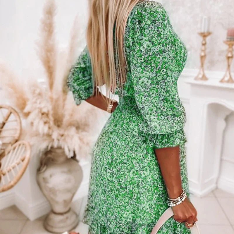 Sunna - Eleganten Cvečni Oblek