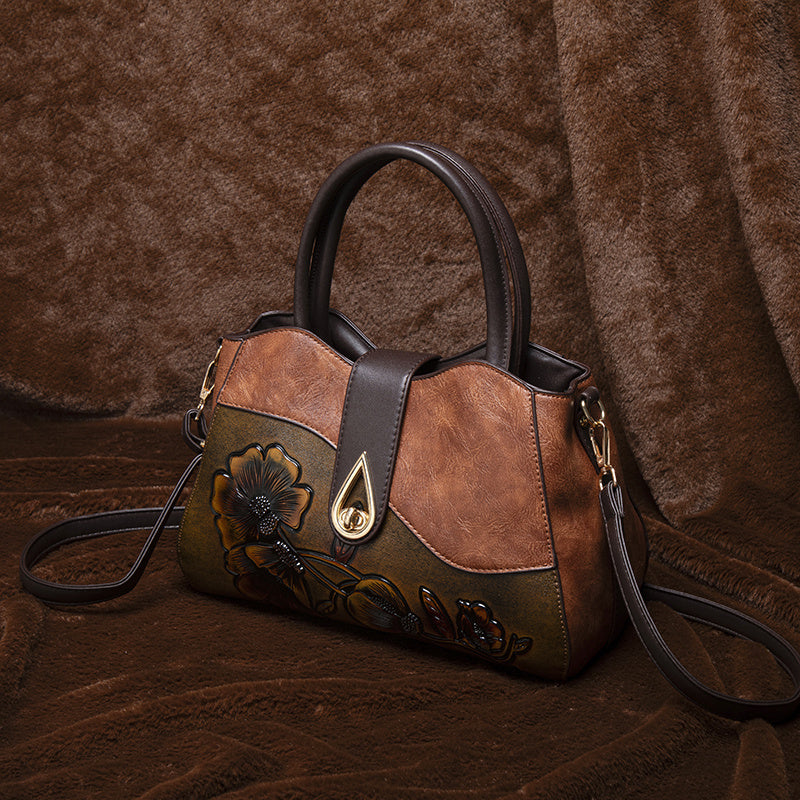 Rose™ | Embossed Messenger Bag
