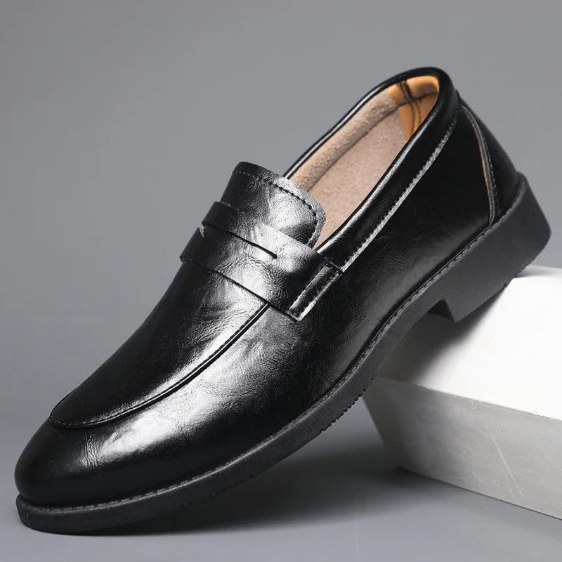 Mocasines de cuero elegantes