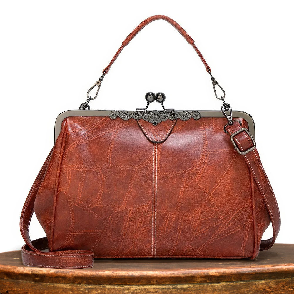Lily™ | Retro Chic Usnjena Torba