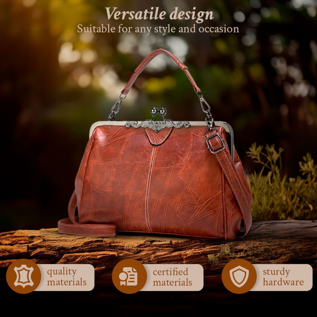 Lily™ | Retro Chic Usnjena Torba