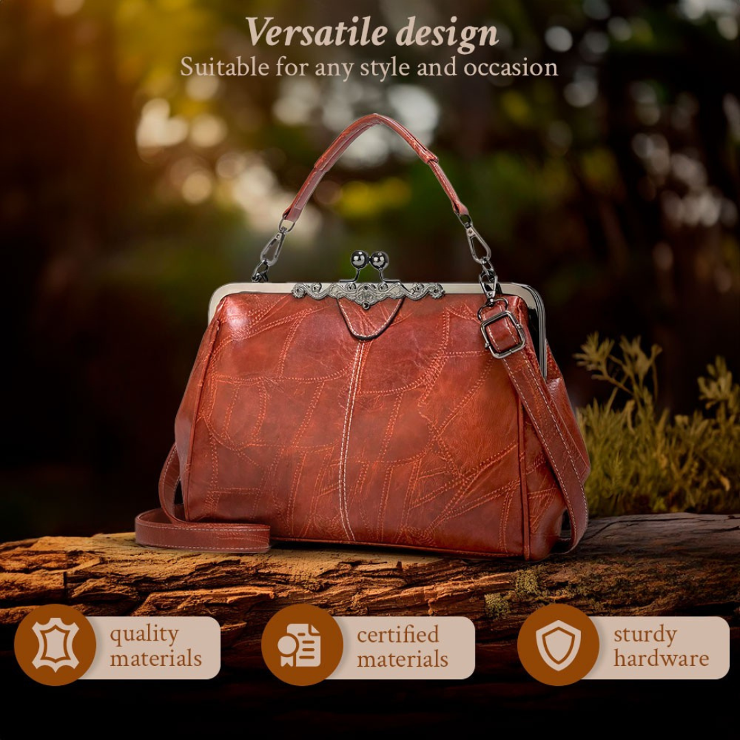 Lily™ | Retro Chic Usnjena Torba