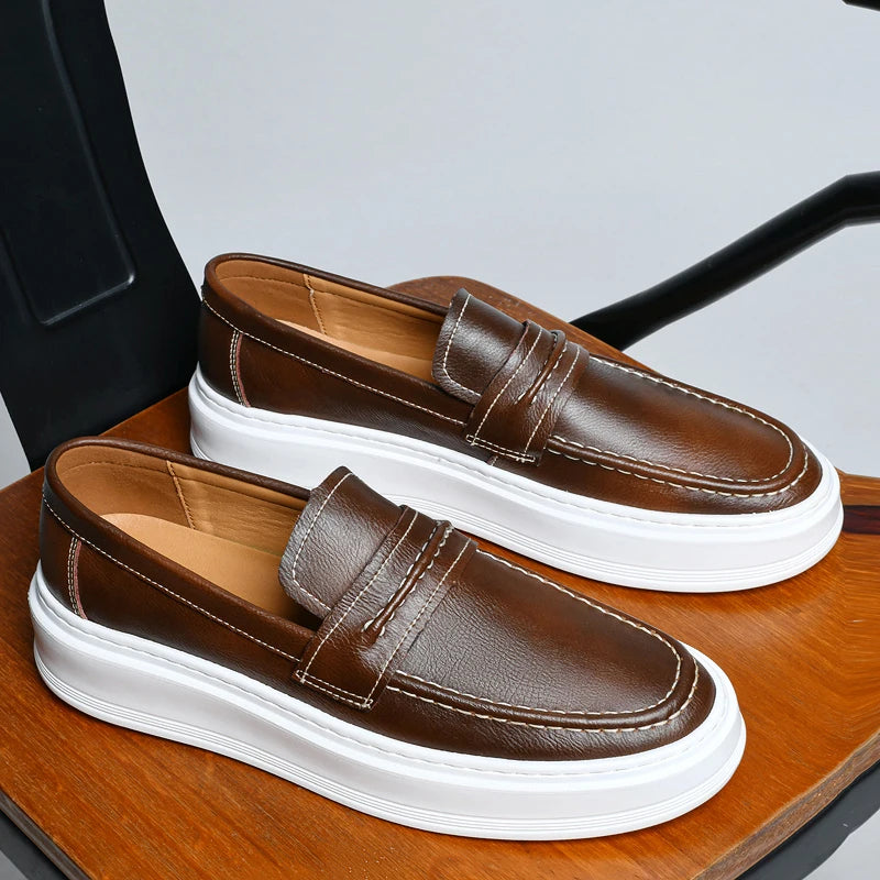 Mocasines de cuero premium