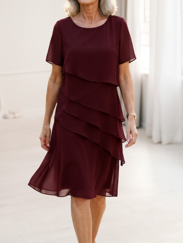 Linda | Elegantna in Udobna Obleka z Volančki