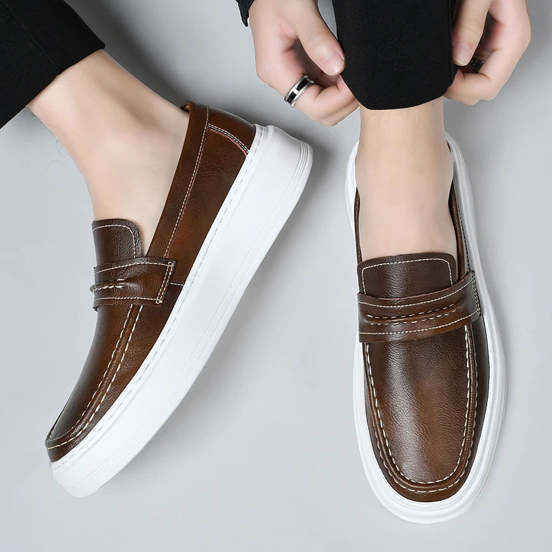 Mocasines de cuero premium