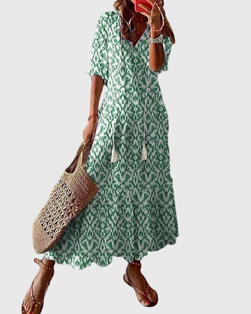 Amalia | Maxi Boho Vintage Poletna Obleka
