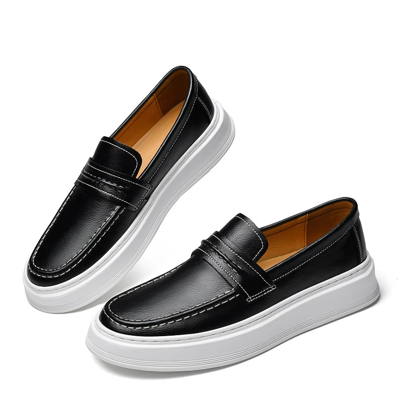Mocasines de cuero premium