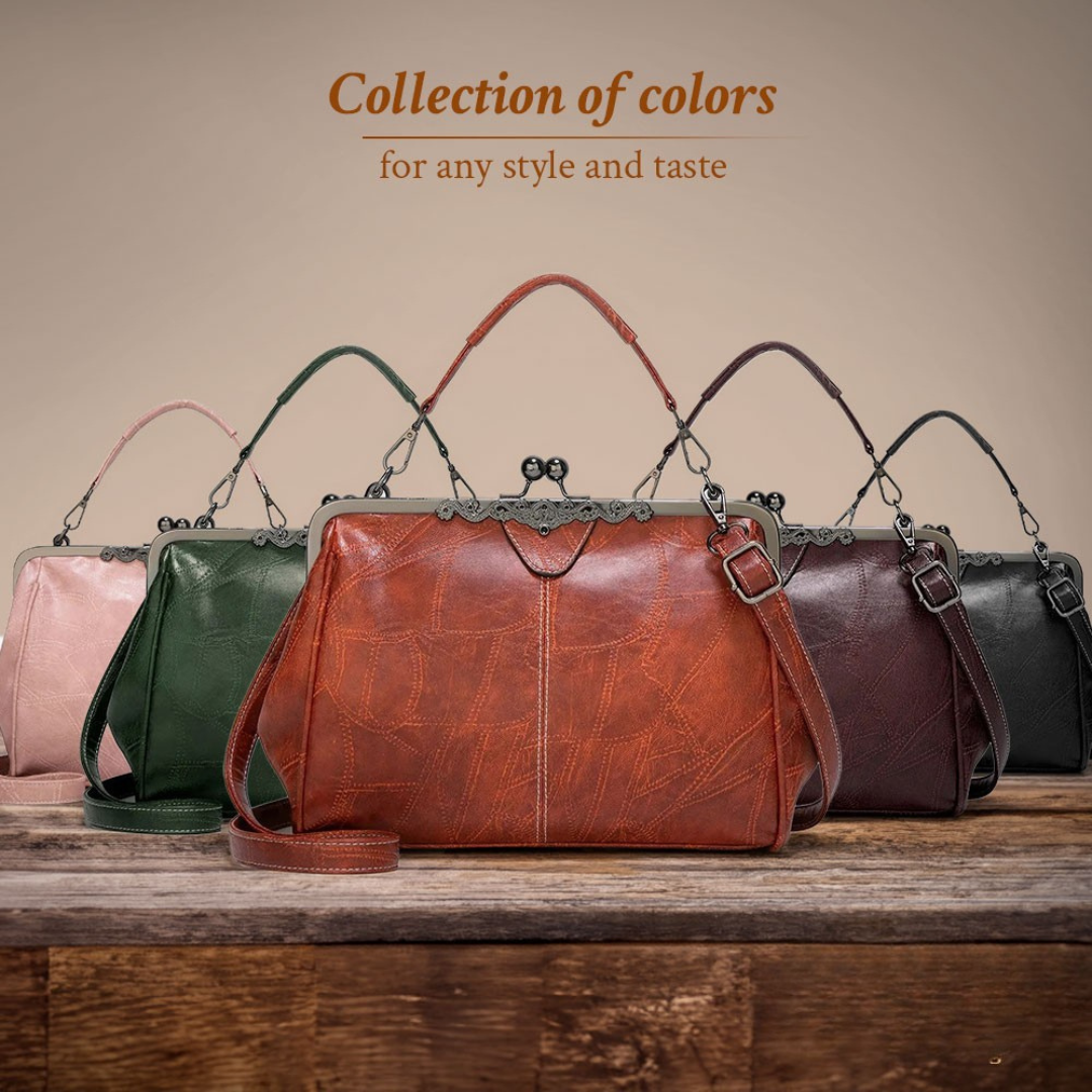 Lily™ | Retro Chic Usnjena Torba