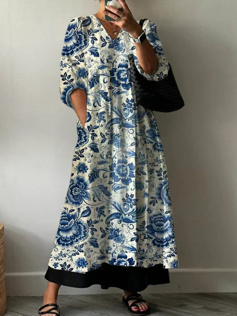 Elegantna obleka z vzorcem Mia