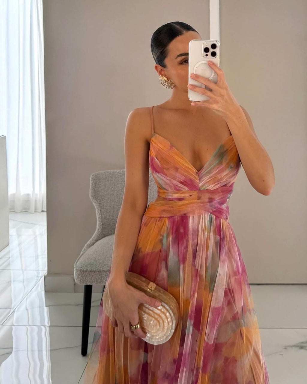 Rosa | Čudovita cvetlična maxi obleka