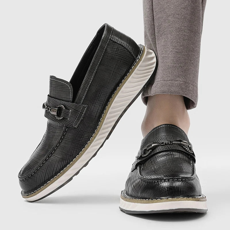 Mocasines de cuero elegantes