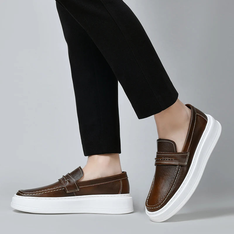 Mocasines de cuero premium