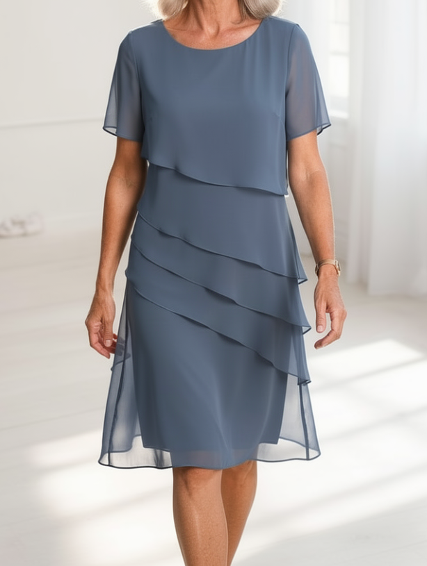 Linda | Elegantna in Udobna Obleka z Volančki