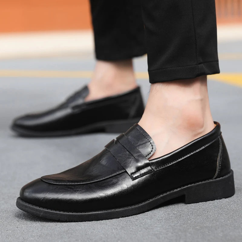 Mocasines de cuero elegantes