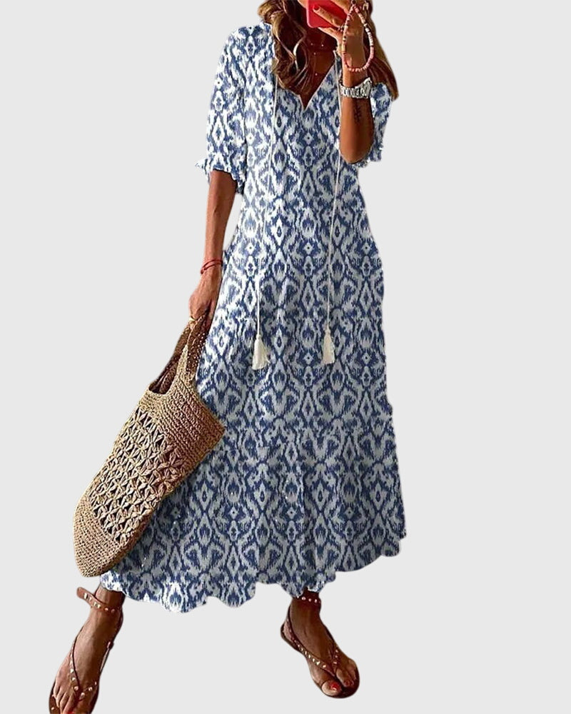 Amalia™ | Poletna Boho Vintage Obleka