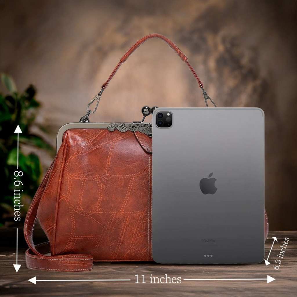 Lily™ | Retro Chic Usnjena Torba