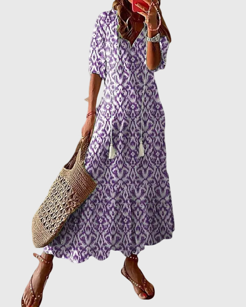 Amalia | Maxi Boho Vintage Poletna Obleka