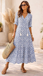 Amalia™ | Poletna Boho Vintage Obleka