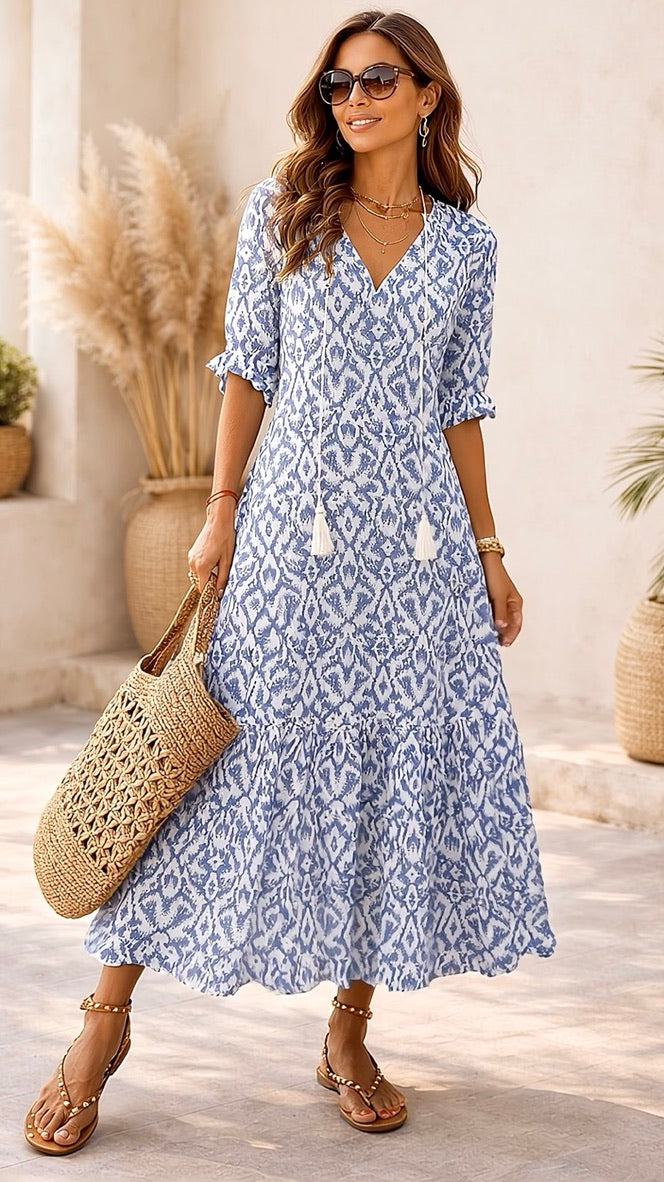 Amalia™ | Poletna Boho Vintage Obleka