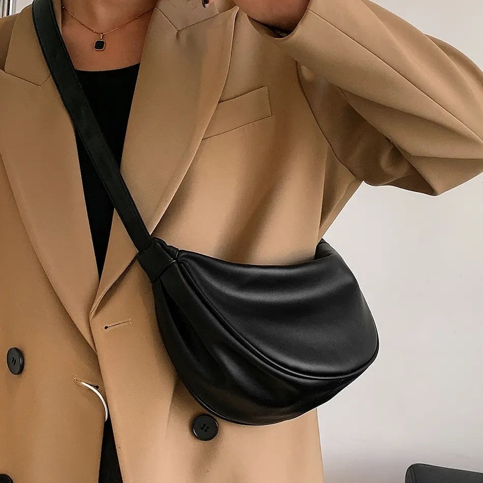 Amandine™ | Svetla usnjena torba