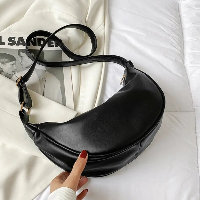 Amandine™ | Svetla usnjena torba