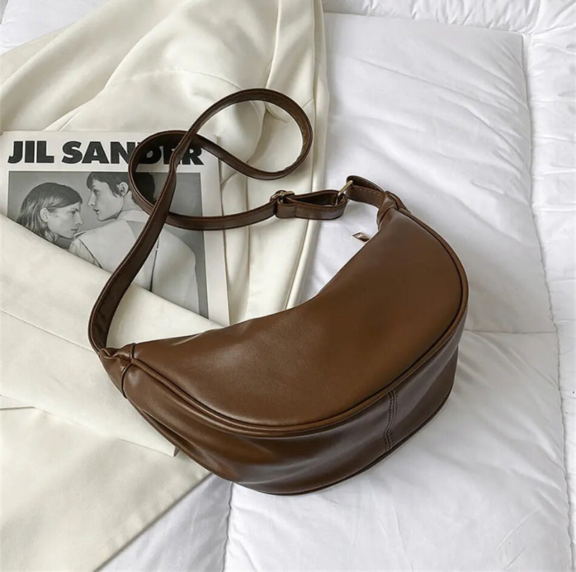 Amandine™ | Svetla usnjena torba