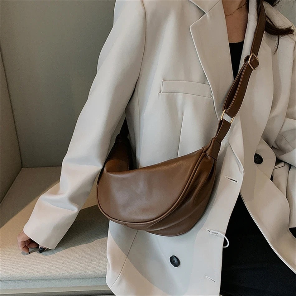 Amandine™ | Svetla usnjena torba