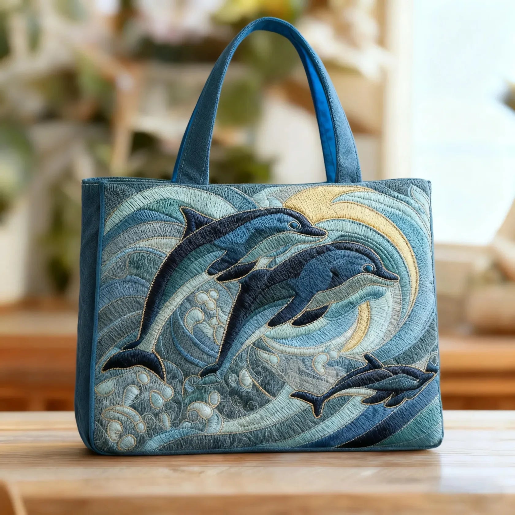 Ročno izdelana torba - Delfin oceana