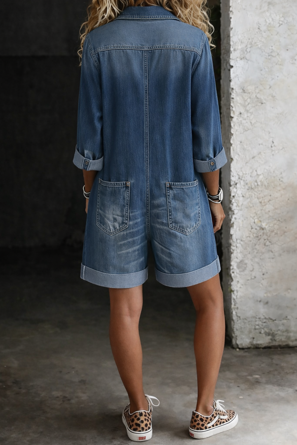 Nora | Kratka casual denim kombinezona