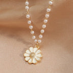 Collar Margarita con Perlas