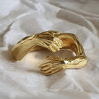 Anillo de plata 925 "Abrazo"