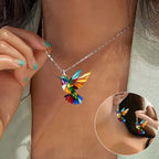 Collar de Colibrí con Pendientes de Regalo