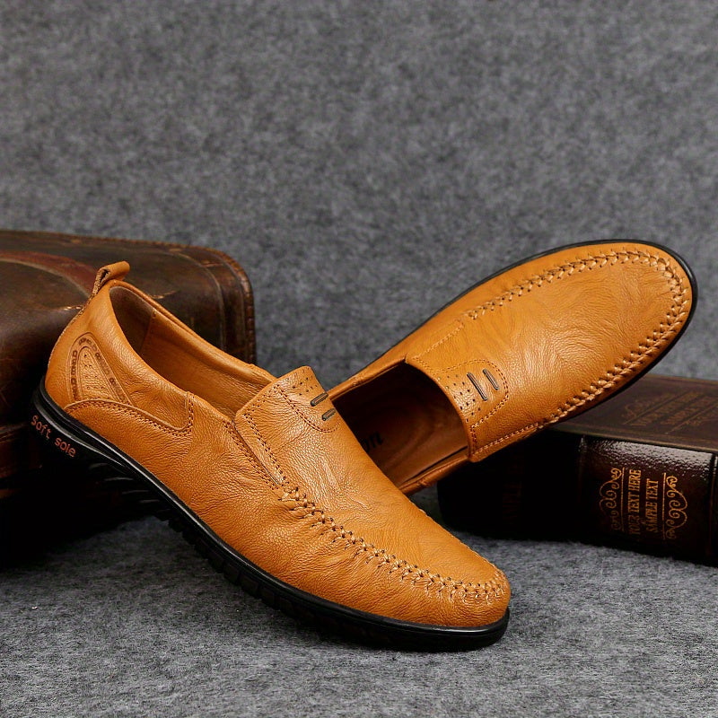 Elegantes mocasines de cuero