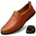 Elegantes mocasines de cuero