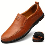 Elegantes mocasines de cuero