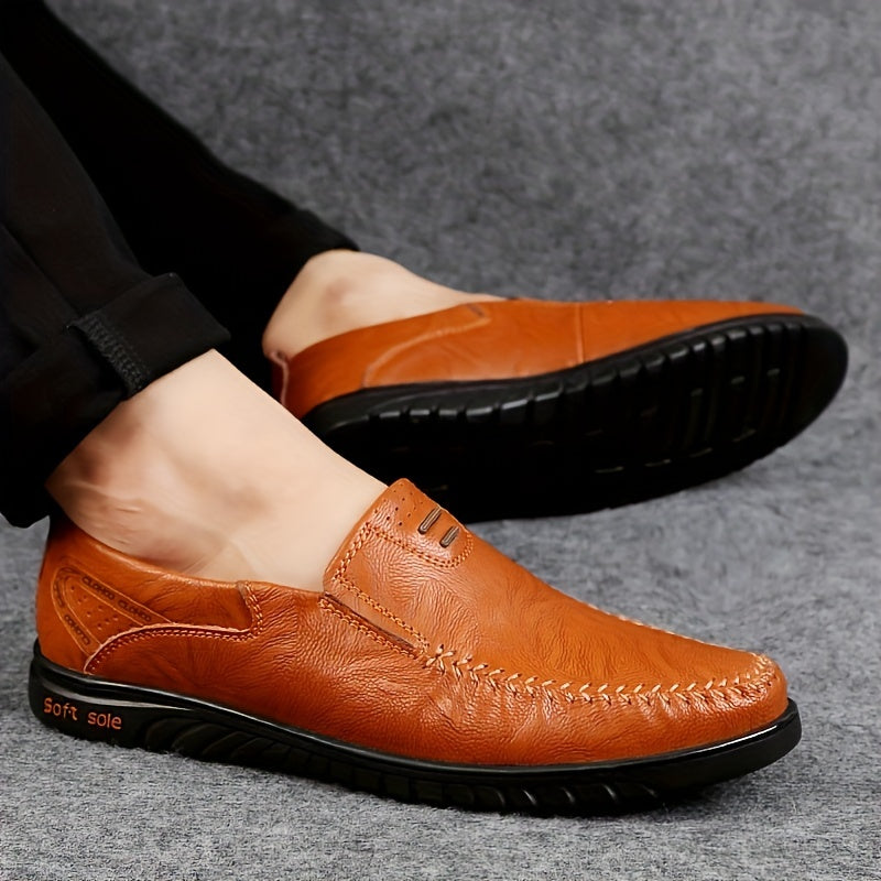 Elegantes mocasines de cuero