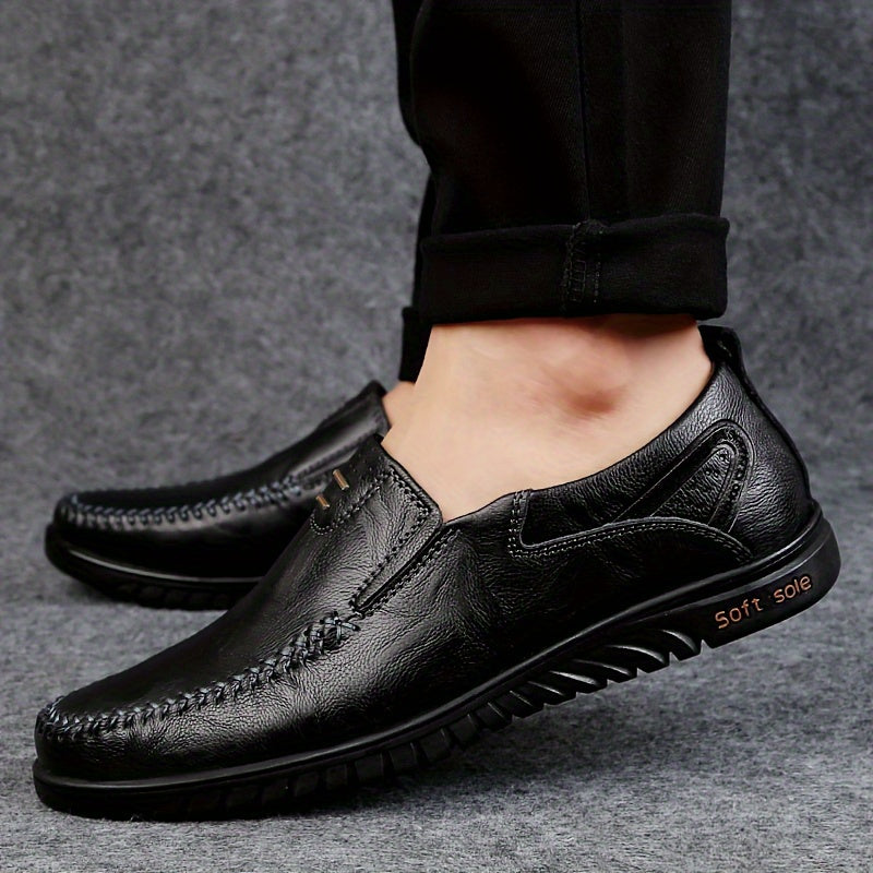 Elegantes mocasines de cuero