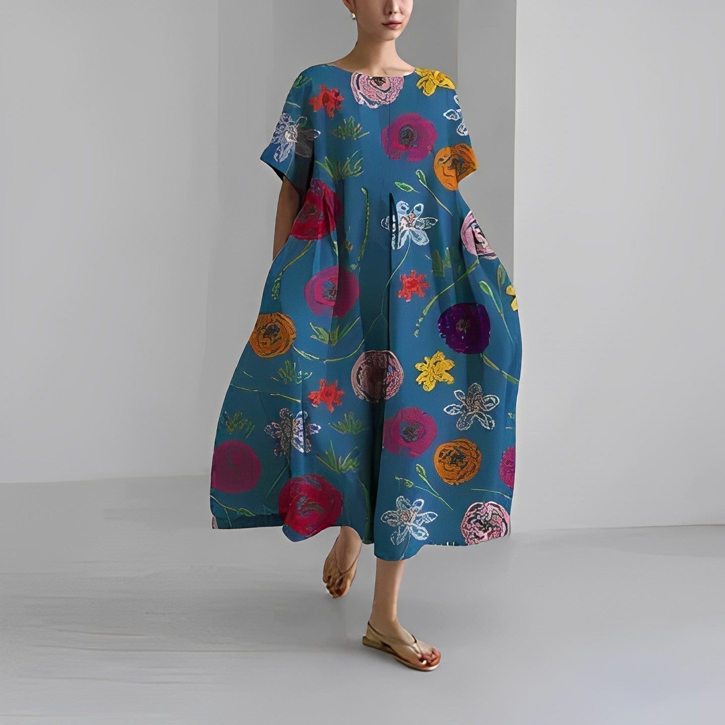 Daisy - Maxi Ohlapen Retro Oblek