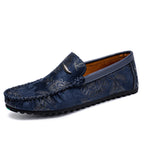Mocasines de cuero con flores