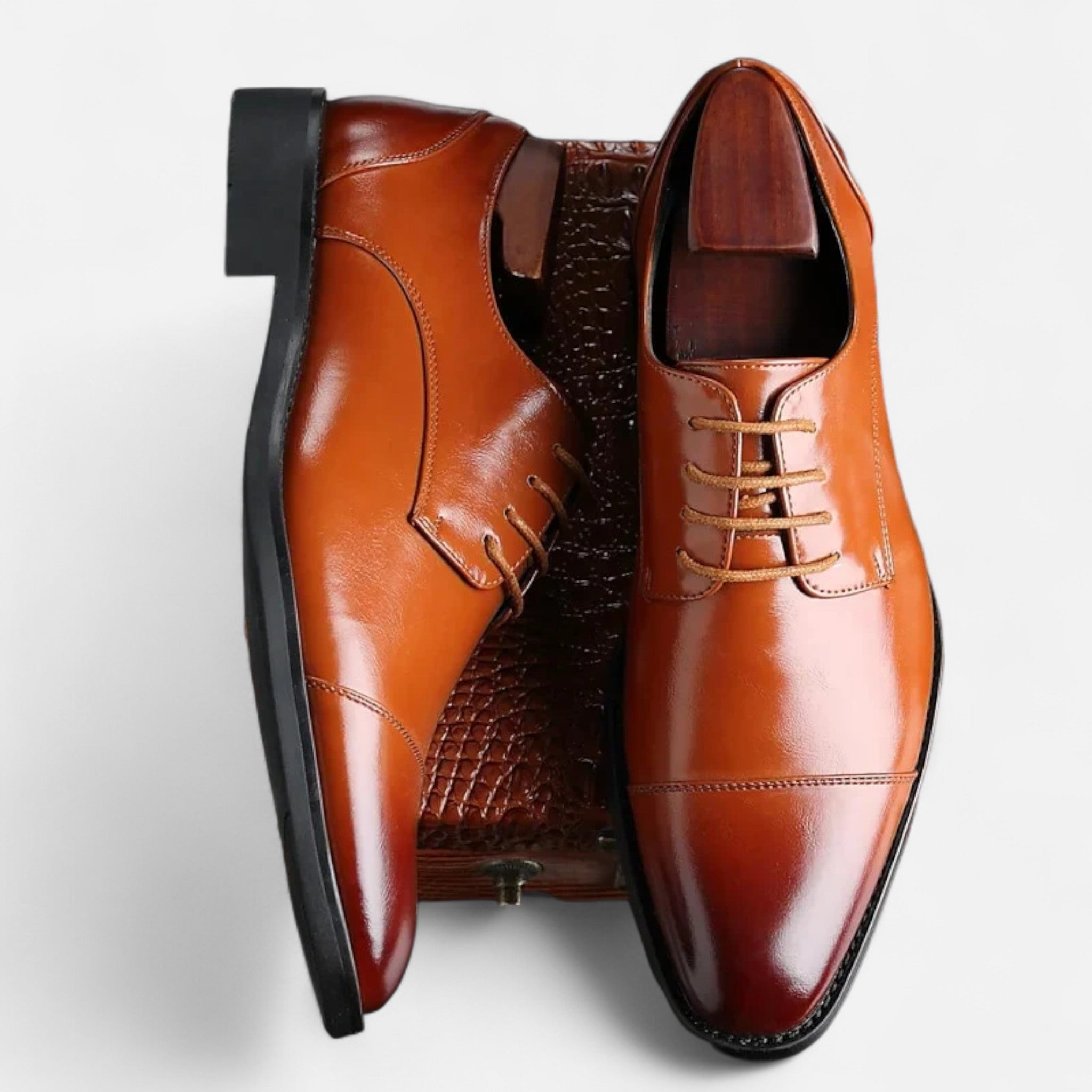 Zapatos de vestir de cuero elegantes