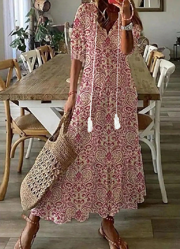 Amalia | Maxi Boho Vintage Poletna Obleka