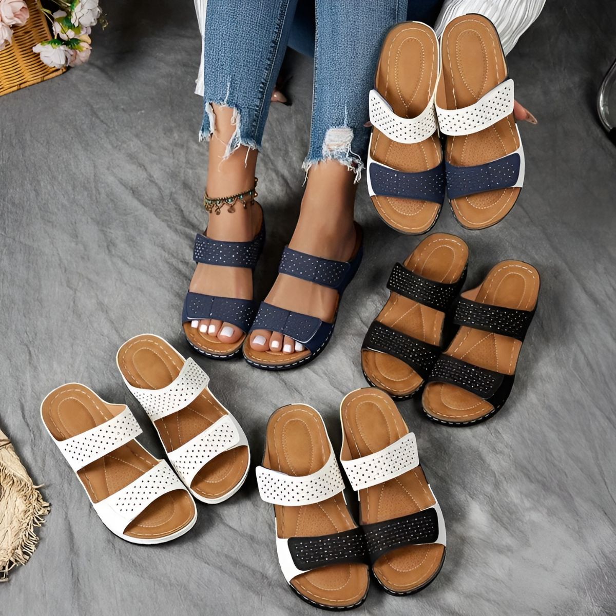 Lynn - Elegantne Ortopedske Sandale