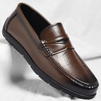 Elegantes mocasines de cuero británicos