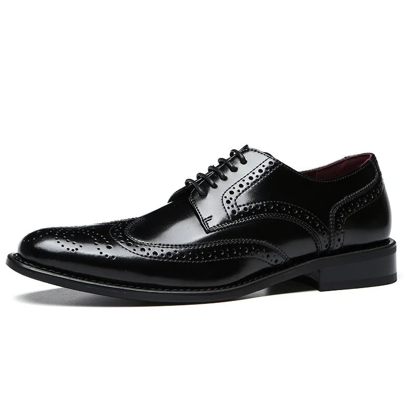 Zapatos Oxford de cuero de alta calidad
