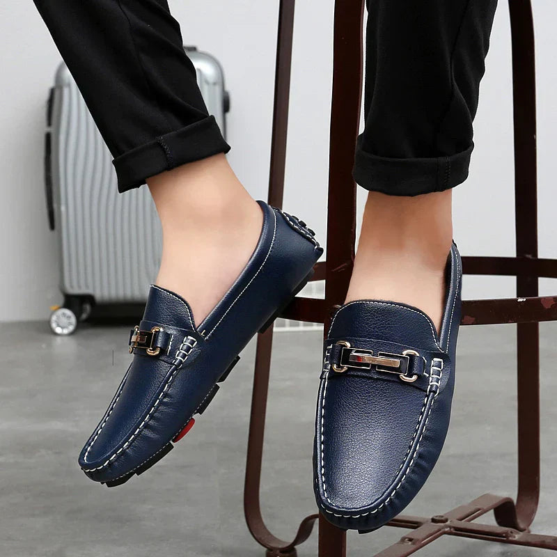 Mocasines de Cuero Verdadero
