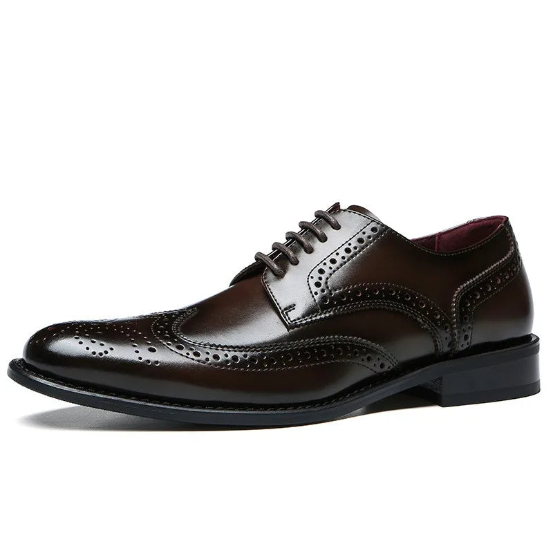 Zapatos Oxford de cuero de alta calidad