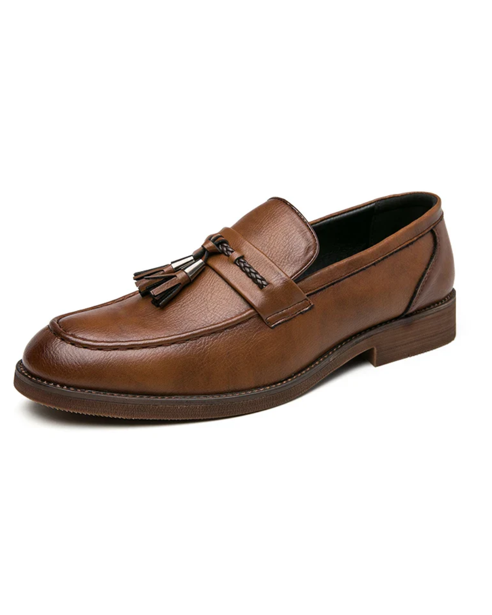 Mocasines de cuero con borlas