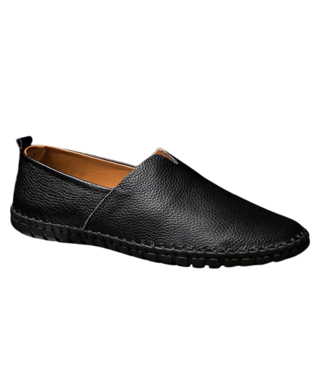 Mocasines de cuero cosidos a mano