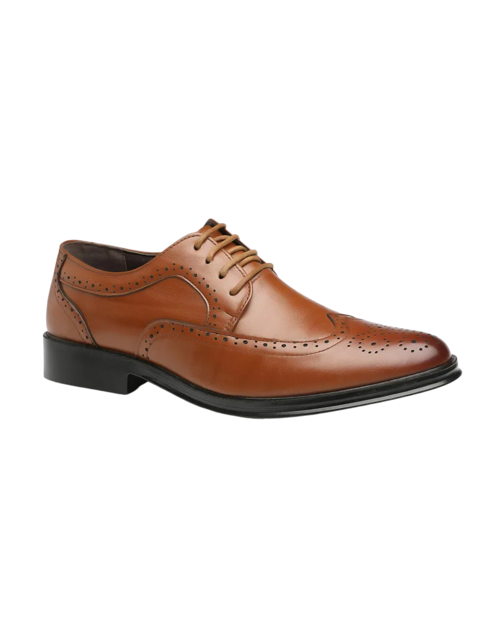 Elegantes zapatos brogue de cuero