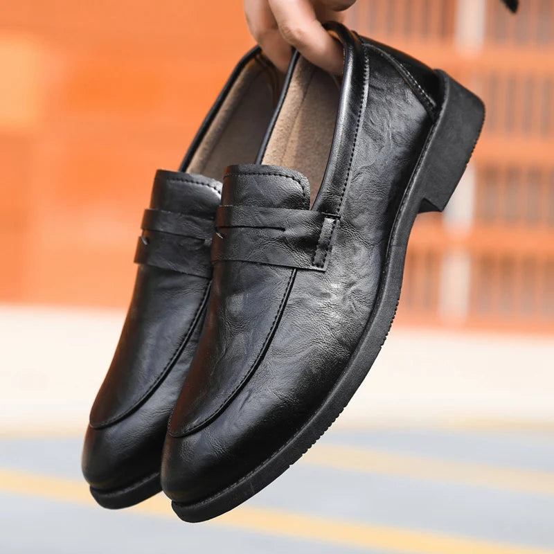 Mocasines de cuero elegantes